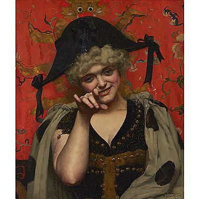 PORTRAIT OF A WOMAN IN BLACK HAT