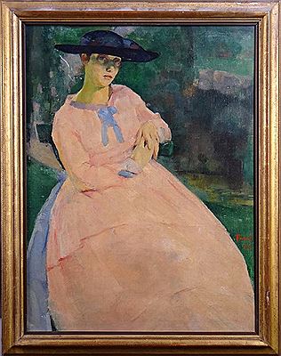 La Robe Rose by Henri Ramah - Auction record, sale price, and art valuation. Compare with similar artists and explore comparable artworks.