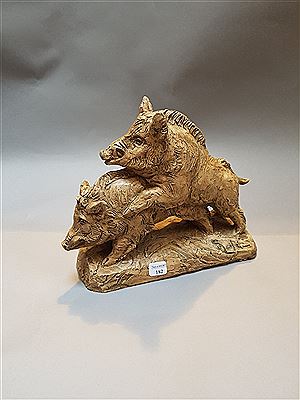 Couple de sanglier