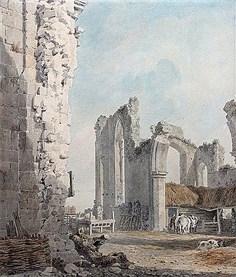 The ruins of an abbey