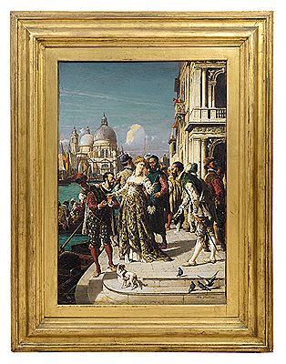 Caterina Cornaro (replica con varianti di "Sul molo a Venezia"), 1874 by Lorenzo Delleani - Auction record, sale price, and art valuation. Compare with similar artists and explore comparable artworks.