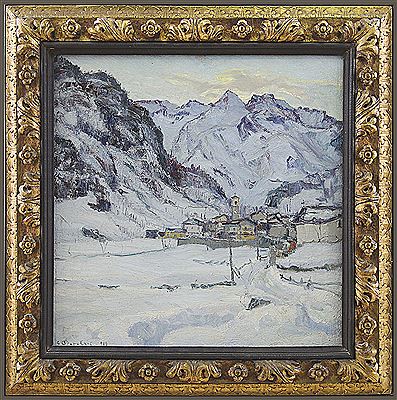 Valli di Lanzo, sera d'inverno, 1919