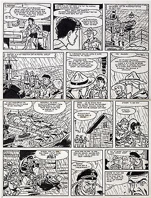 Les 3 A, planche n°8 à l'encre de Chine de l'épisode "Les Naufrageurs de la brume" publiée dans le journal Tintin n°48 du 26 novembre 1963. by Mittei & TIBET - Auction record, sale price, and art valuation. Compare with similar artists and explore comparable artworks.