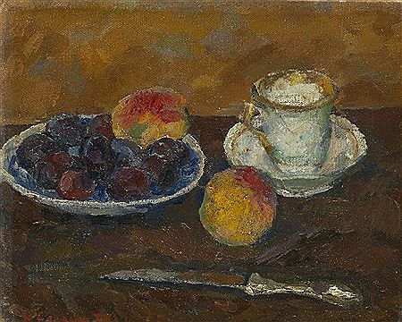 Still Life with Peaches
