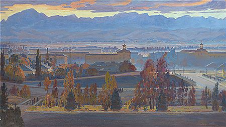 City of Chirchiq by Nikolai Karakhan - Auction record, sale price, and art valuation. Compare with similar artists and explore comparable artworks.