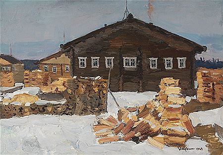 An Old House in the North by Genardy Alexandrovitch Daryin - Auction record, sale price, and art valuation. Compare with similar artists and explore comparable artworks.