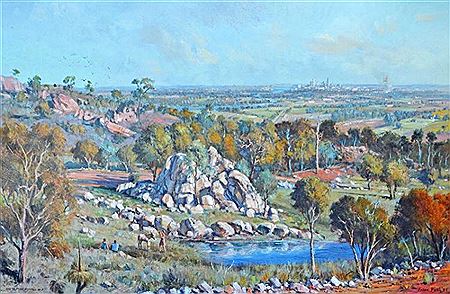 Perth from Redhill, WA by Frank Pash - Auction record, sale price, and art valuation. Compare with similar artists and explore comparable artworks.