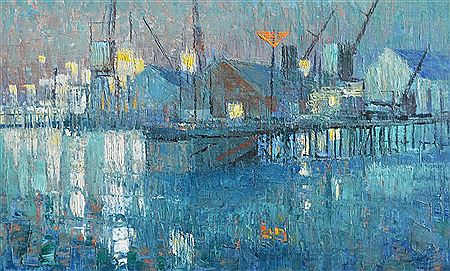 Fremantle Harbour from South Mole, 1959 by Charles Frank Norton - Auction record, sale price, and art valuation. Compare with similar artists and explore comparable artworks.