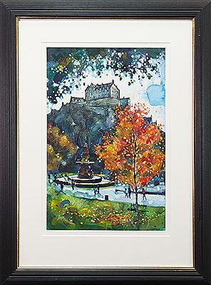 AUTUMN VIEW, EDINBURGH CASTLE by Bryan Evans - Auction record, sale price, and art valuation. Compare with similar artists and explore comparable artworks.