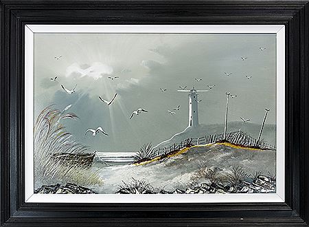 STORM BREWING, LIGHTHOUSE AT THE MULL OF GALLOWAY