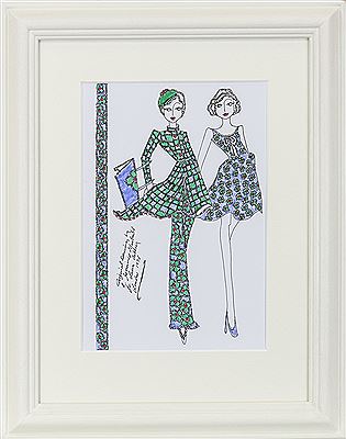 ORIGINAL ILLUSTRATION FOR LAURA ASHLEY