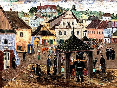 Town Square by Samuel Vodnitski - Auction record, sale price, and art valuation. Compare with similar artists and explore comparable artworks.