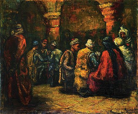Sample artwork by Miron Sima (1902 - 1999), known for painting, experiences of pogroms and persecution by the national socialists - View similar artists and auction records