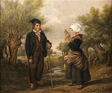 La petite fileuse et son compagnon