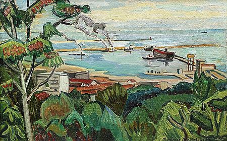 Le port d'Alger, vu de la villa Abd-el-Tif