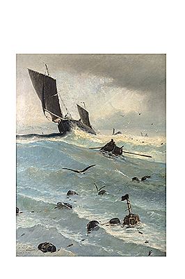 Au large by Francis Tattegrain - Auction record, sale price, and art valuation. Compare with similar artists and explore comparable artworks.