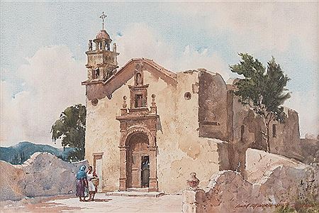 "Small Cathedral at San Miguelito, Mex. 1982"