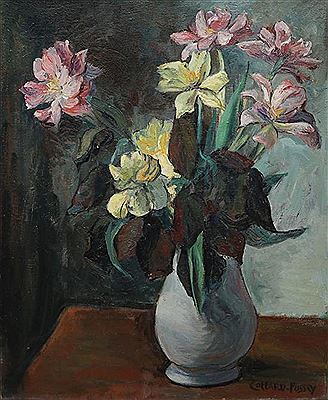 Irises in the vase by Louise-Jeanne Cottard Fossey - Auction record, sale price, and art valuation. Compare with similar artists and explore comparable artworks.