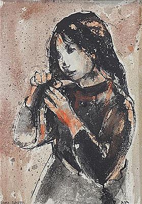 Sample artwork by Jacov Nowogroder (Born 1936), known for painting - View similar artists and auction records