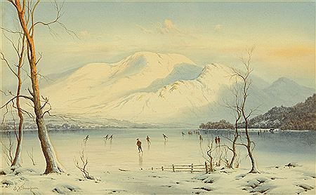"Skating Bassenthwaite" by Edward Horace Thompson - Auction record, sale price, and art valuation. Compare with similar artists and explore comparable artworks.