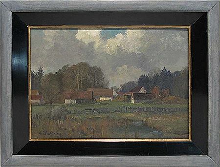 Landscape with farm (in Aubing)