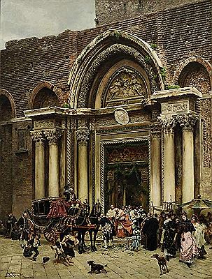 Auszug eines Kardinals aus San Zanipolo in Venedig by Ramon Tusquets Y Maignon - Auction record, sale price, and art valuation. Compare with similar artists and explore comparable artworks.