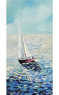 The Red Sail Boat