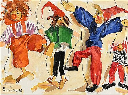 Puppets on a String by Sara H Le Jeune - Auction record, sale price, and art valuation. Compare with similar artists and explore comparable artworks.