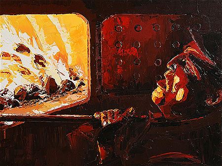 Sample artwork by Reza MacDougald (Born 1967), known for painting, sculpture - View similar artists and auction records