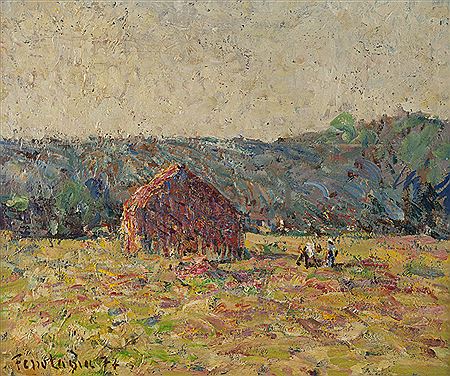 "La Meule", figures in a hay field by Georges Ferro La Gree - Auction record, sale price, and art valuation. Compare with similar artists and explore comparable artworks.