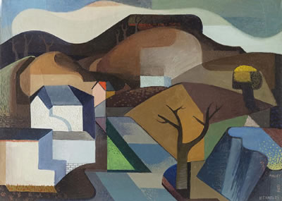 "Berkeley", modernist street scene
