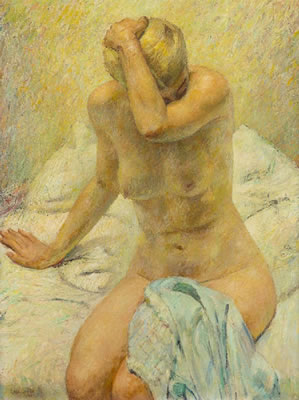 Nude on a bed