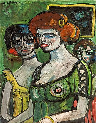 Girls in green