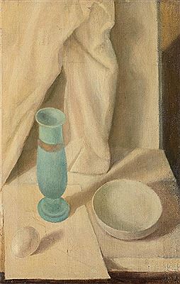 Natura morta con vaso azzurro, 1936