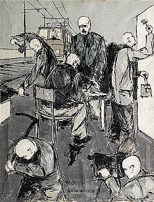 Operai, 1964 by Gianfranco Notargiacomo - Auction record, sale price, and art valuation. Compare with similar artists and explore comparable artworks.