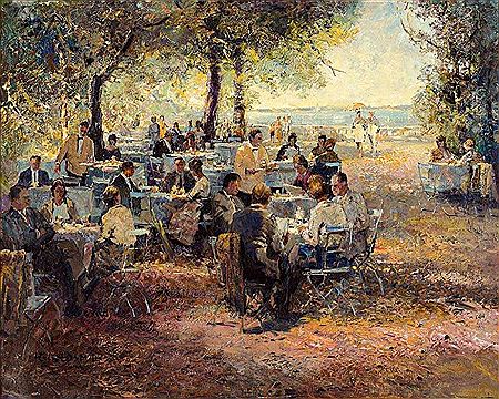 Gartencafe B. Kilchberg by Ludwig Gschossmann - Auction record, sale price, and art valuation. Compare with similar artists and explore comparable artworks.