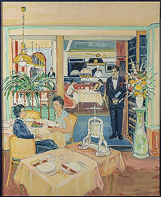 Restaurant de l'Hôtel de Dieppe, la presse à canard