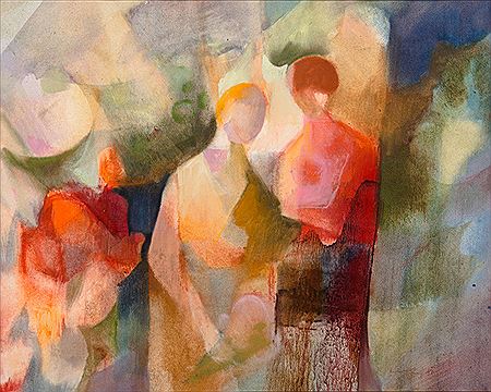 Women in a garden, 1980