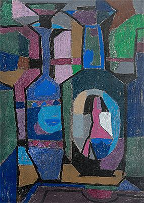 Woman in a bottle
