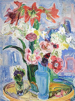 "Amaryllis und Tulpen", 1934 by Maria Caspar-Filser - Auction record, sale price, and art valuation. Compare with similar artists and explore comparable artworks.
