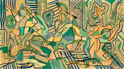 "3 Harlequins", 1954