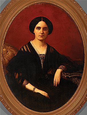 "Portrait of Madame Jules Arnaud Blanc, née Mary Inskeep Palfrey (1828-1887)", 1859