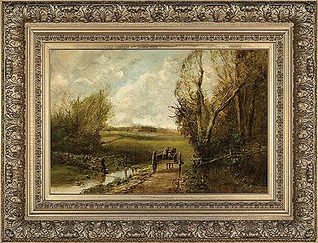 "Landscape with Horse-Drawn Cart"