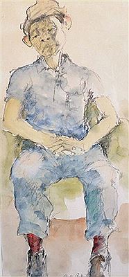 Study of a Seated Chinese Man