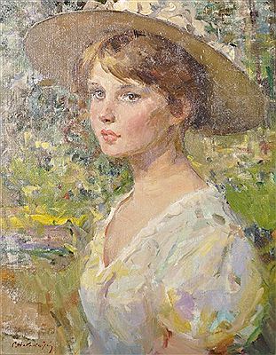 "Portrait of a Young Girl with a Hat"