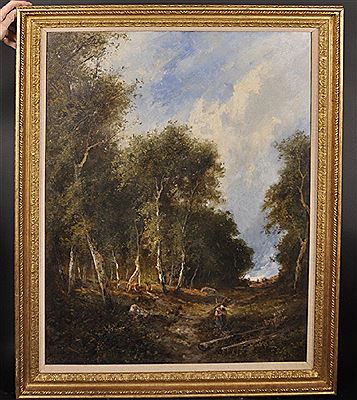 A Wooded Landscape, with Figures