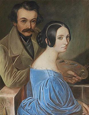 Sample artwork by Johann Baptist Weiss (1801 - 1856), known for portrait, genre painting - View similar artists and auction records