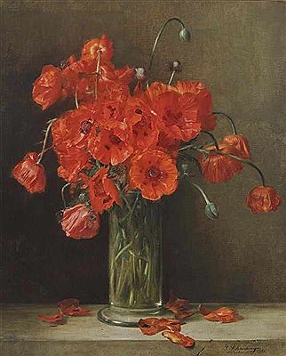 Klatschmohn in Glasvase by Gabriel Schachinger - Auction record, sale price, and art valuation. Compare with similar artists and explore comparable artworks.