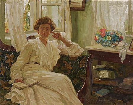 Dame auf dem Sofa by Karl Johann Nikolaus Piepho - Auction record, sale price, and art valuation. Compare with similar artists and explore comparable artworks.