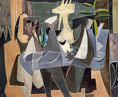 Bistrot by Jean Bertholle - Auction record, sale price, and art valuation. Compare with similar artists and explore comparable artworks.